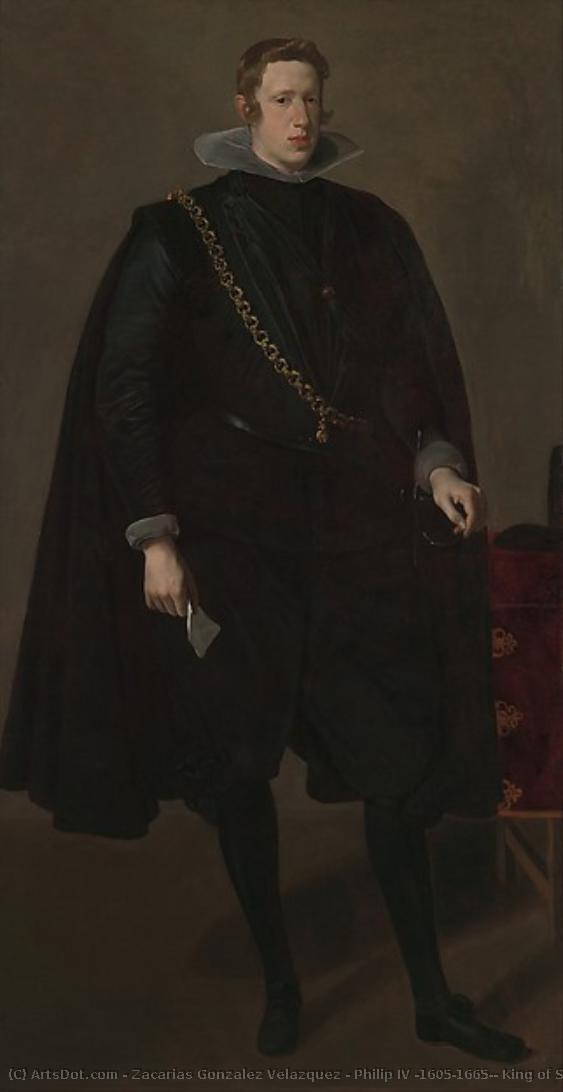 Philip Iv (1605–1665), King Of Spain — Zacarías González Velázquez