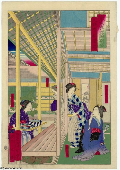 The Shôeitei Restaurant At Kubochô — Tsukioka Yoshitoshi