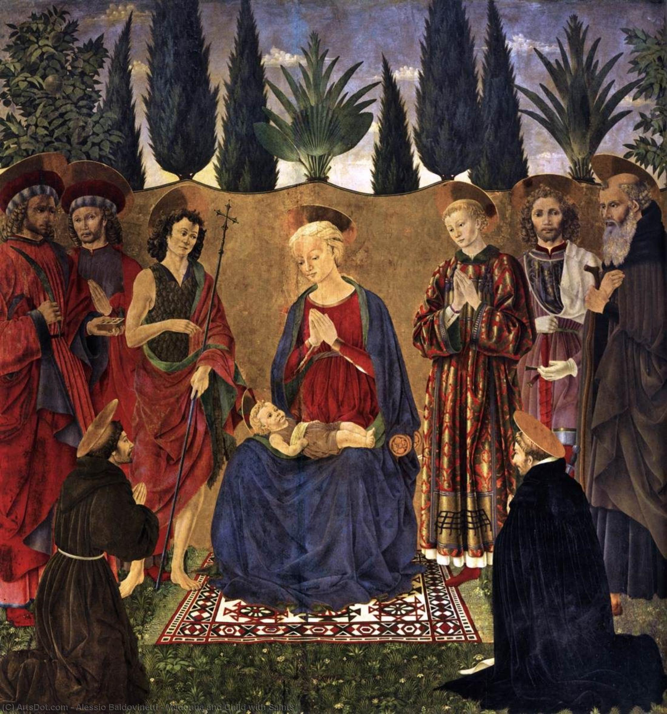 Madonna And Child With Saints — Alessio Baldovinetti