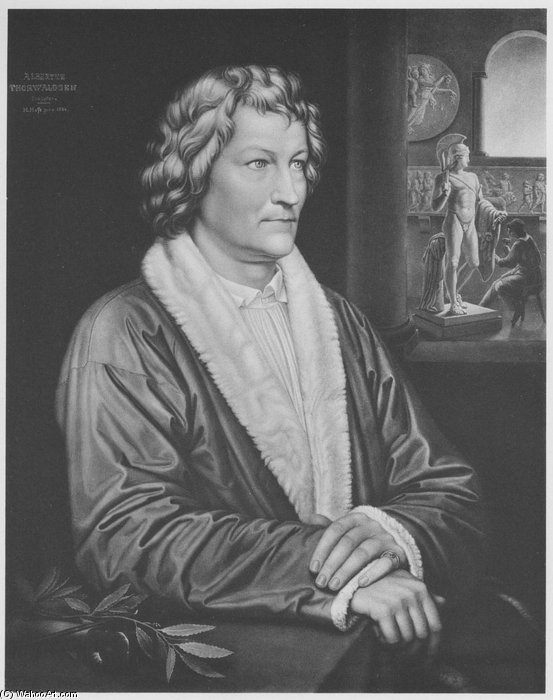Bildnis Des Bildhauers Bertel Thorwaldsen. Zweite Fassung — Heinrich Maria Von Hess