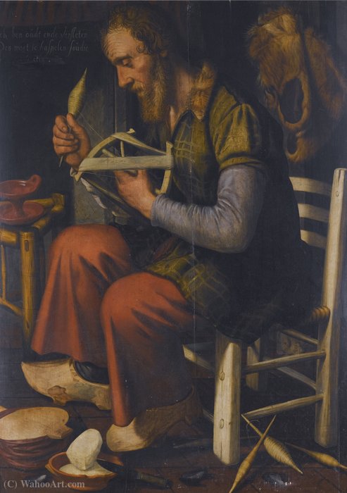 A Dutch Proverb Of An Old Man Spinning His Reel — Pieter Pietersz