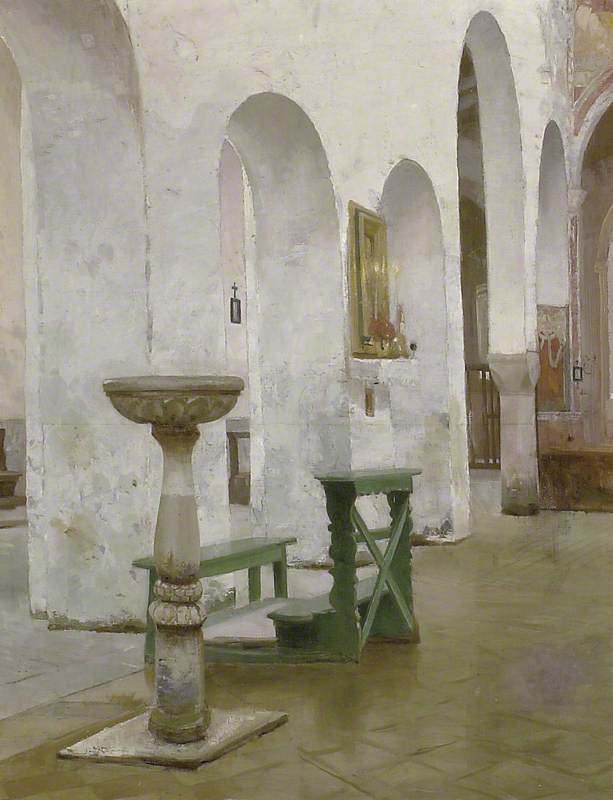 Interior Of The Church Of Sta Maria In Porto Fuori, Ravenna — William Stokes Hulton