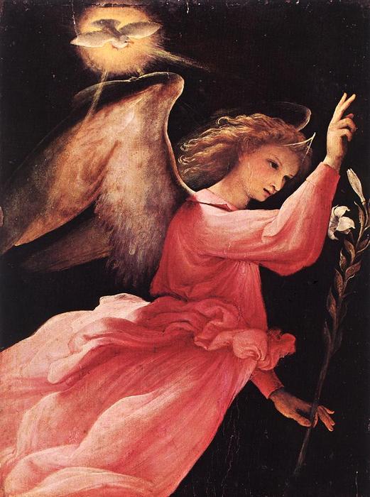 The Angel Of The Annunciation — Lorenzo Lotto