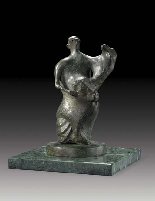 Maquette For Mother And Child; Upright — Henry Moore