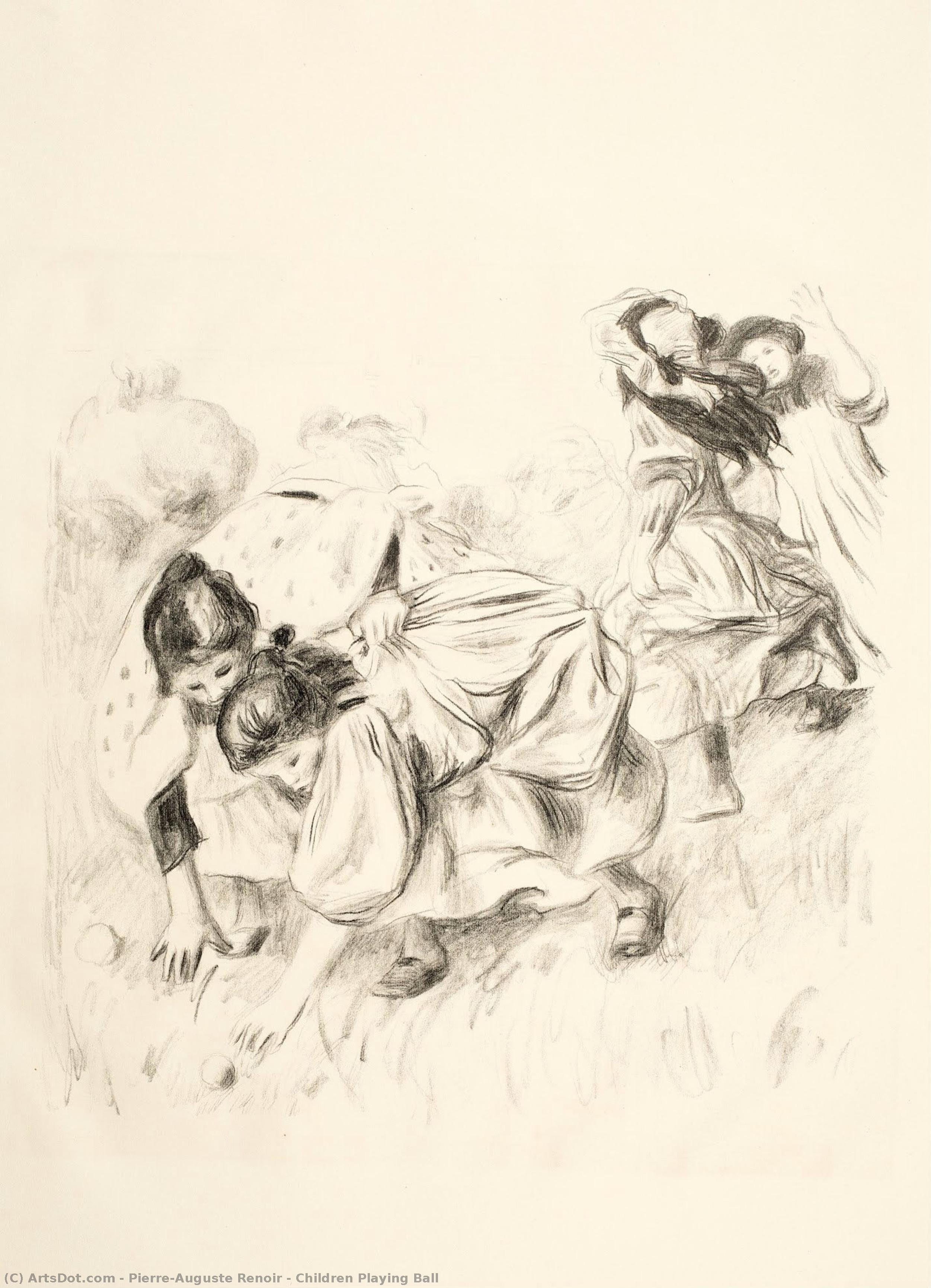 Kinder Spielen Ball — Pierre-auguste Renoir