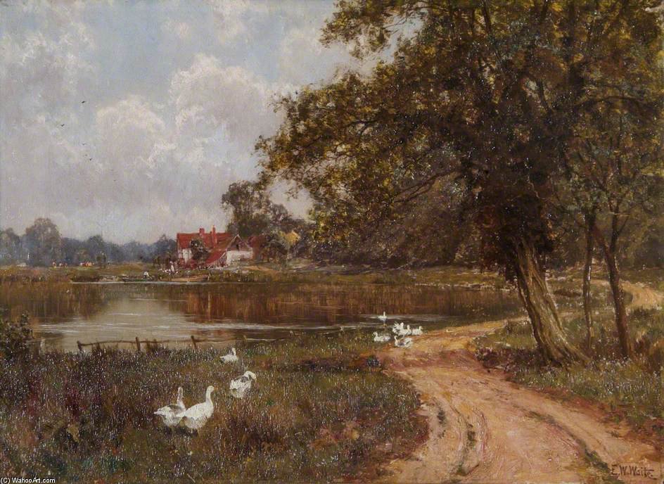 The Mole At Brockham, Surrey — Эдвард Уилкинс Уэйт