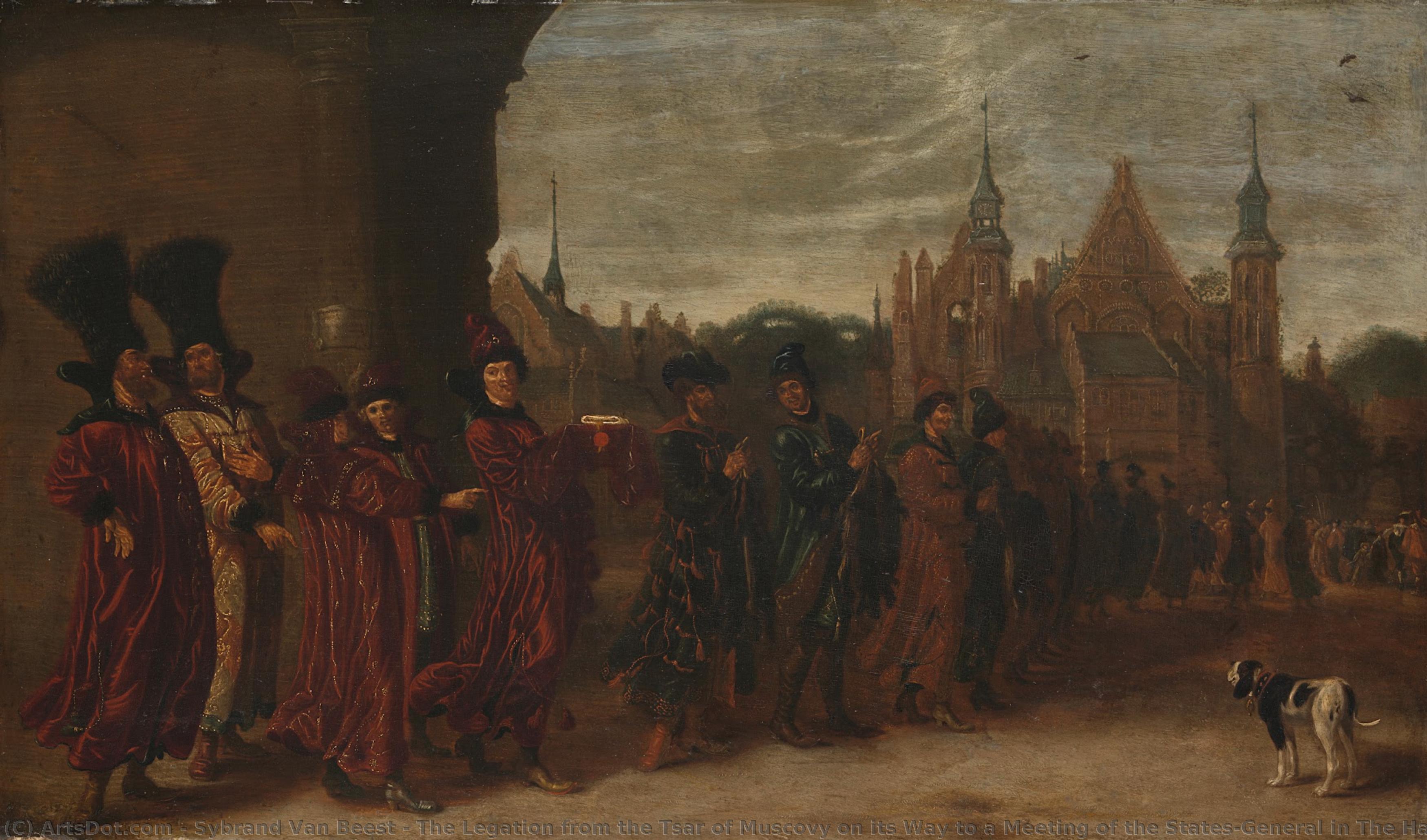 The Legation From The Tsar Of Muscovy On Its Way To A Meeting Of The States-general In The Hague, Sybrand Van Beest, C. 1631 - 1632 — Sybrand Van Beest