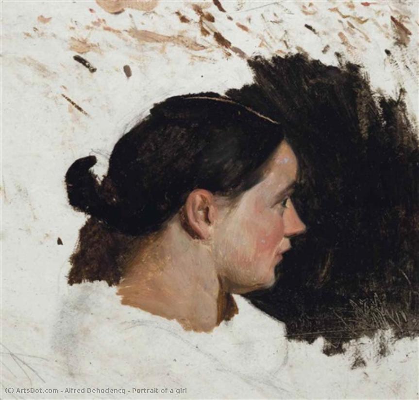 Portrait Of A Girl — Alfred Dehodencq