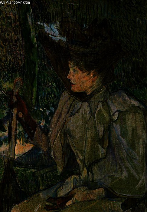 Woman Sitting With Gloves — Henri De Toulouse-lautrec