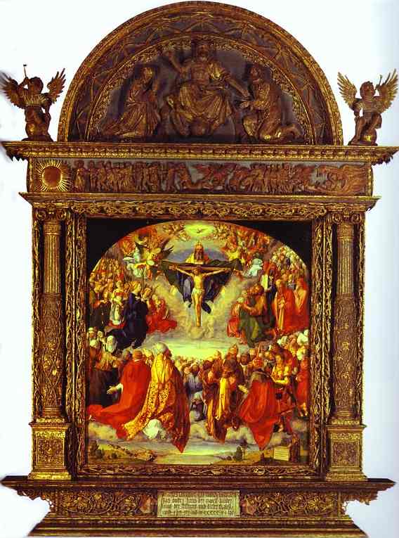 The Adoration Of The Holy Trinity — Albrecht Dürer