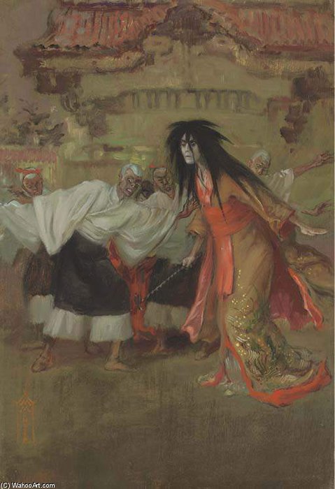 Kiyohime — Mortimer Luddington Menpes