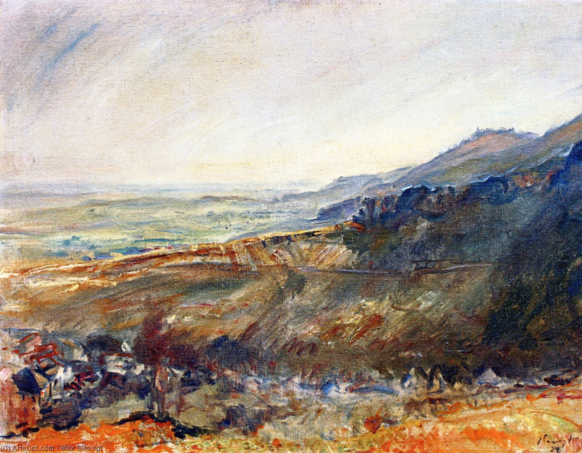 Palatinate Landscape - View Of The Madenburg — Max Slevogt