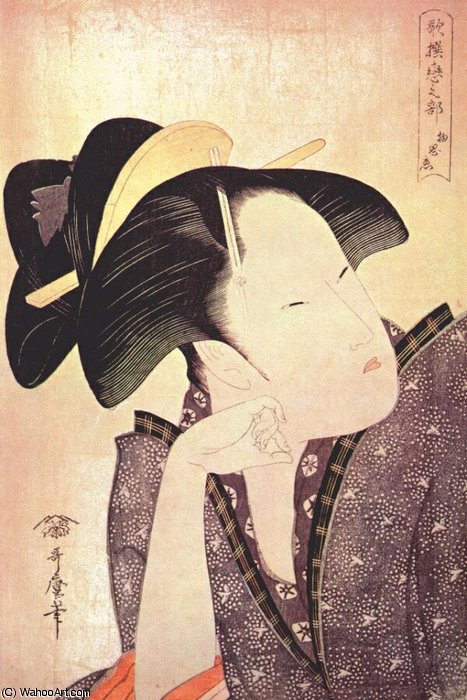 Pensive Love — Kitagawa Utamaro
