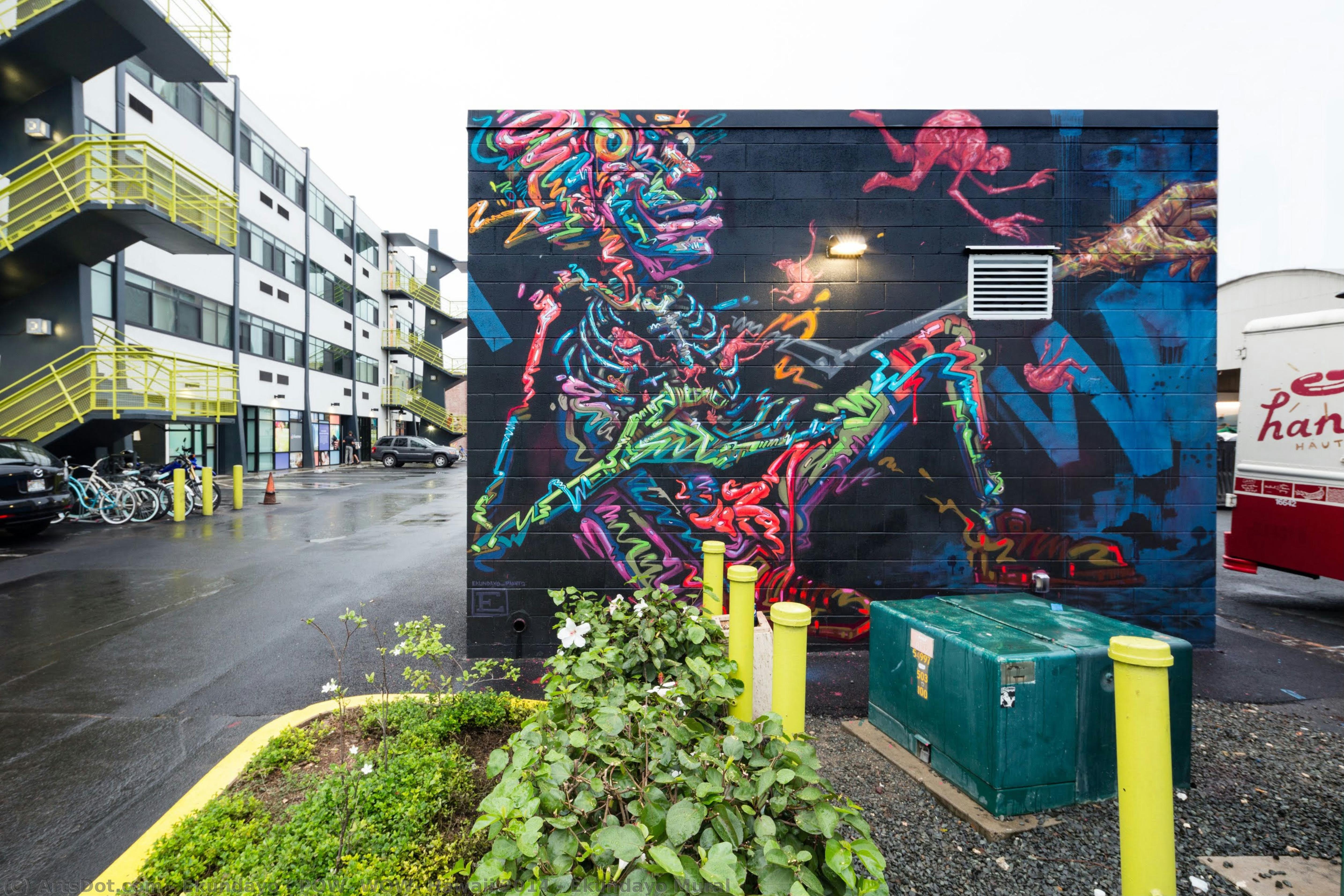 Pow! Wow! Hawaii 2014 - Ekundayo Mural — Ekundayo