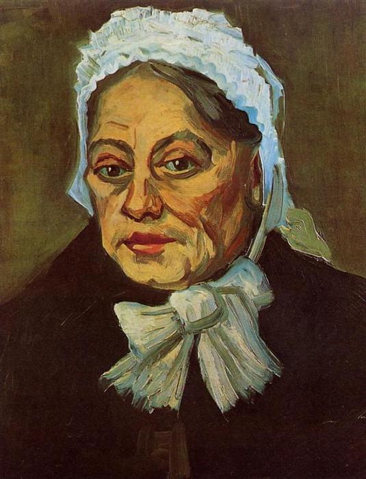 Cabecera De Una Anciana Con Gorro Blanco (también Conocida Como La Partera) — Vincent Willem Van Gogh