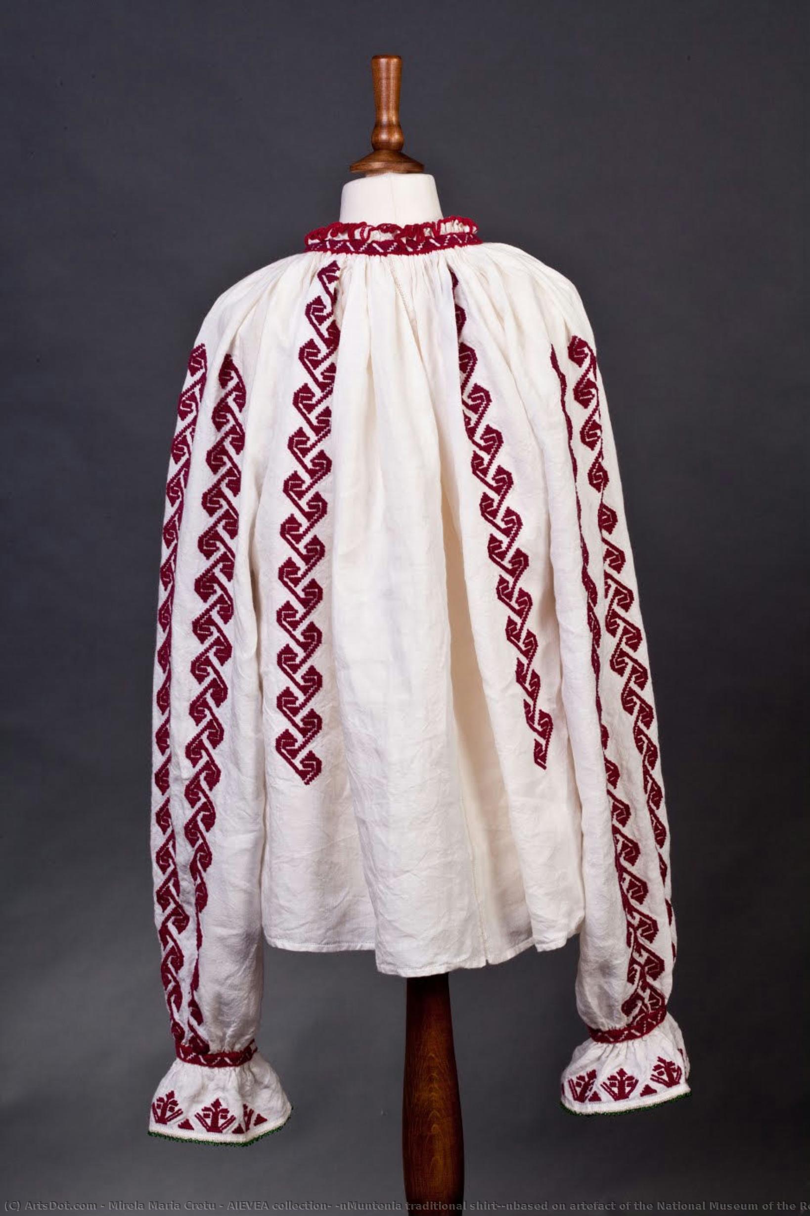 Aievea Collection; \nmuntenia Traditional Shirt;\nbased On Artefact Of The National Museum Of The Romanian Peasant — Mirela Maria Cretu