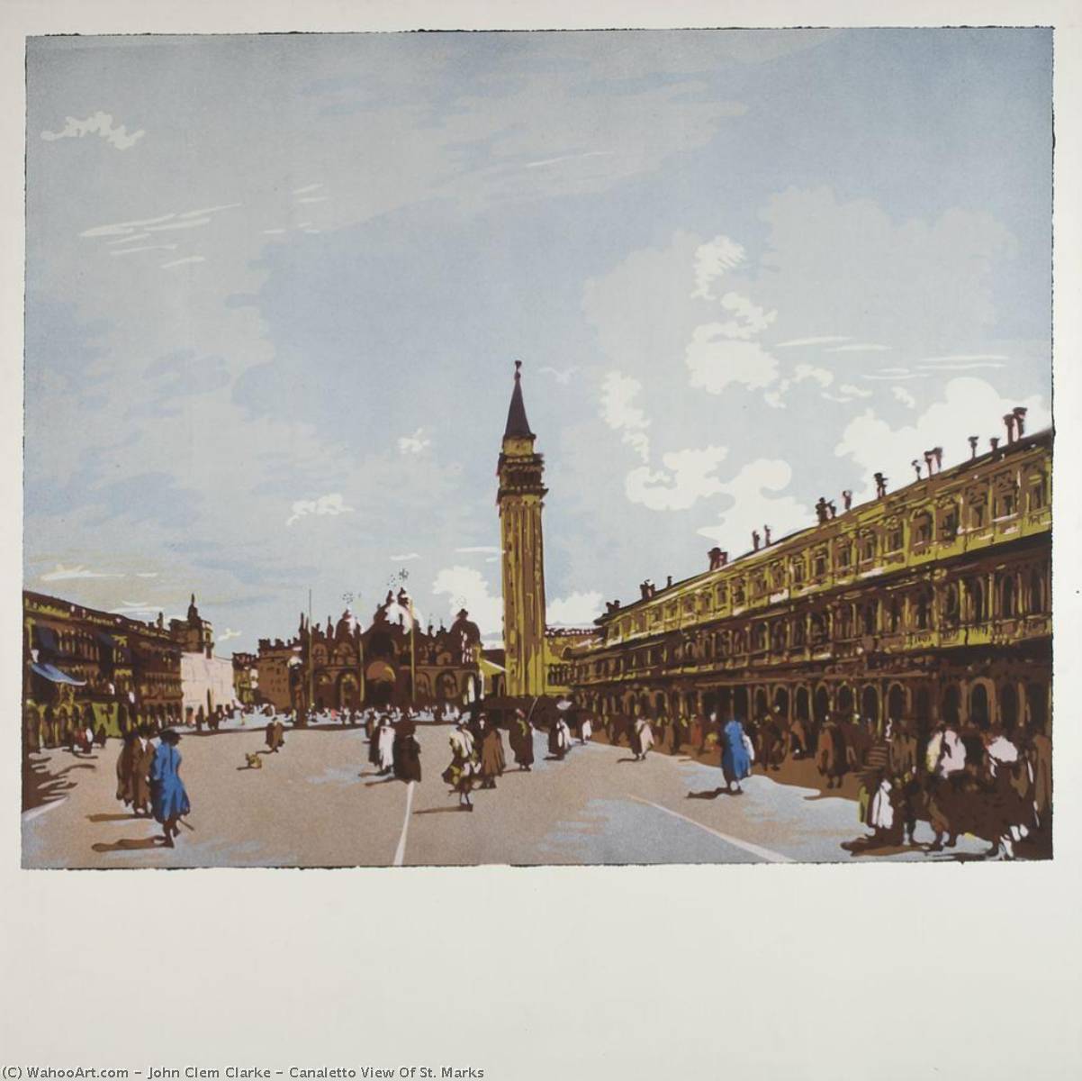 Canaletto View Of St. Marks — John Clem Clarke
