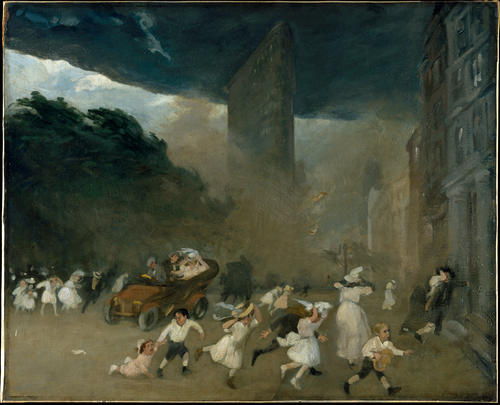 Dust Storm, Fifth Avenue — John French Sloan