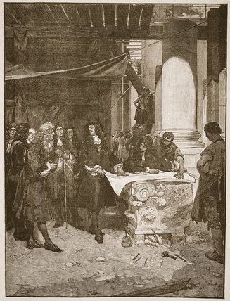 Charles Ii Visiting Wren During The Building Of St. Paul's — John Seymour Lucas