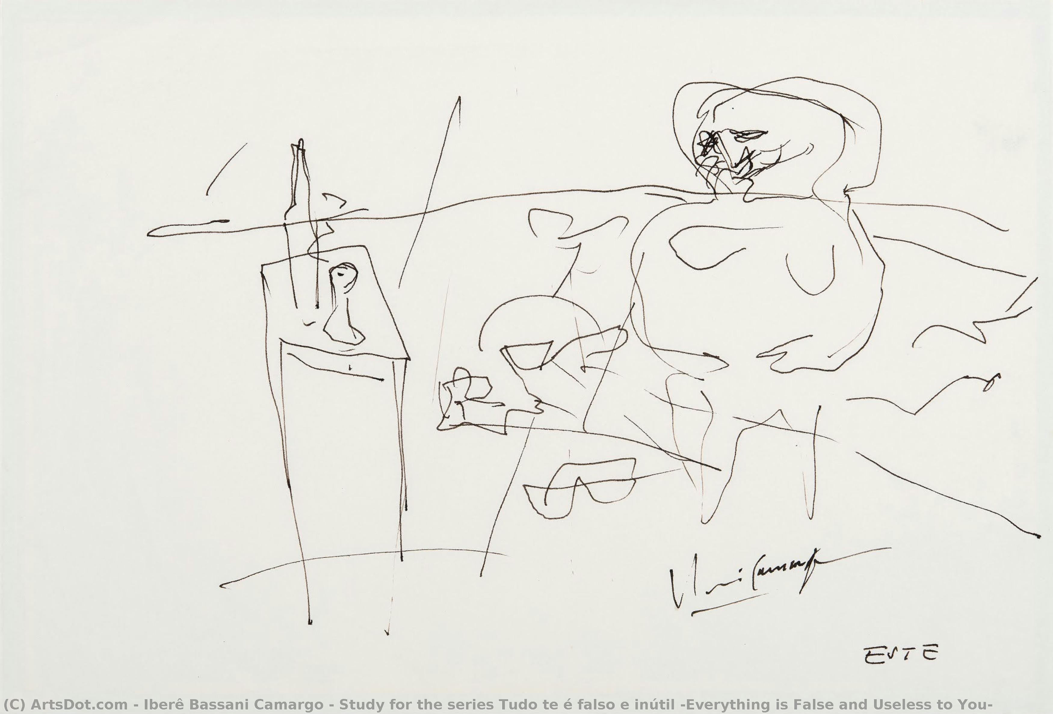 Study For The Series Tudo Te É Falso E Inútil (everything Is False And Useless To You) — Iberê Bassani Camargo