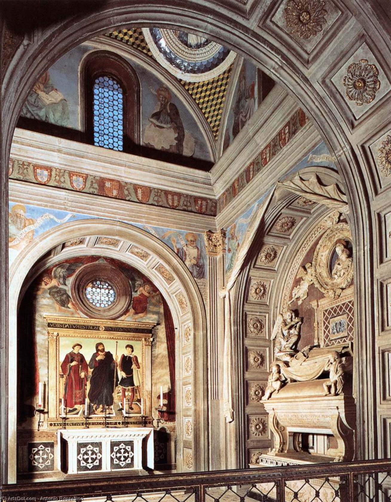 View Of The Chapel Of The Cardinal Of Portugal — Antonio Rossellino