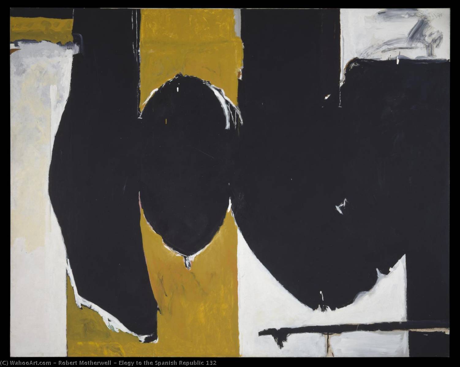 Elegy To The Spanish Republic 132 — Robert Motherwell