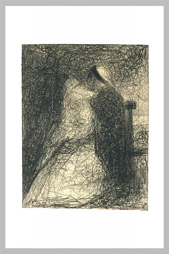 Nurse Sitting Holding Her Baby — Georges Seurat