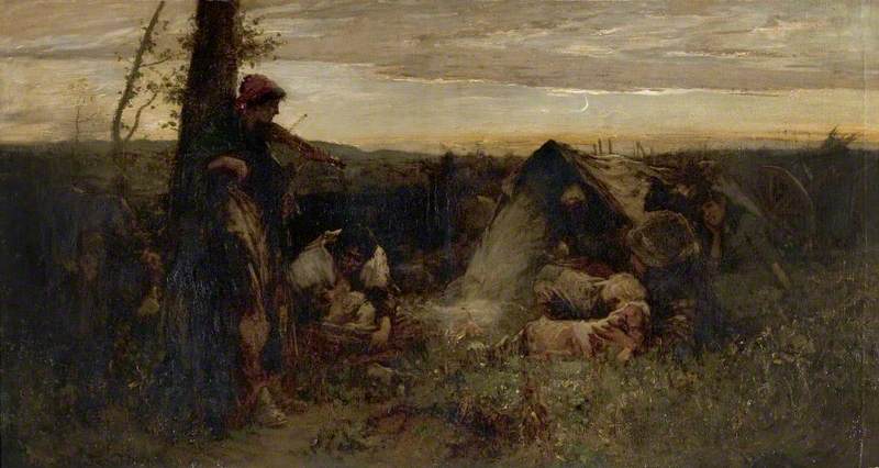 A Gypsy Encampment — Thomas Austen Brown
