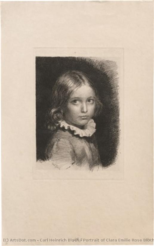 Portrait Of Clara Emilie Rose Bloch — Carl Heinrich Bloch