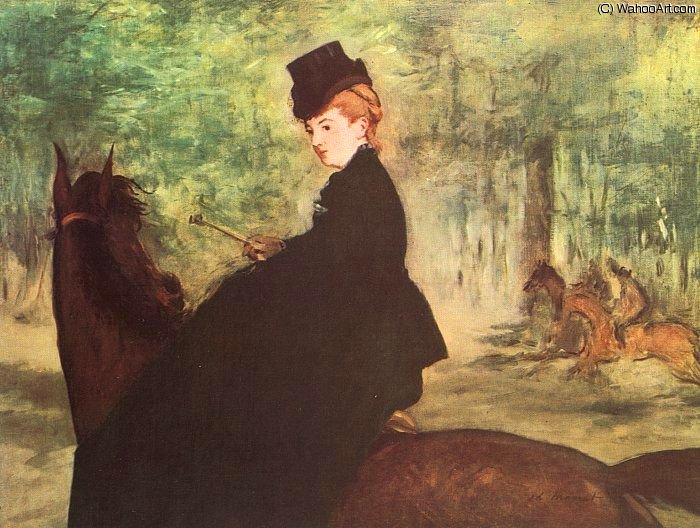The Horsewoman, Oil On Canvas, Museum Of Art, Sã — Édouard Manet