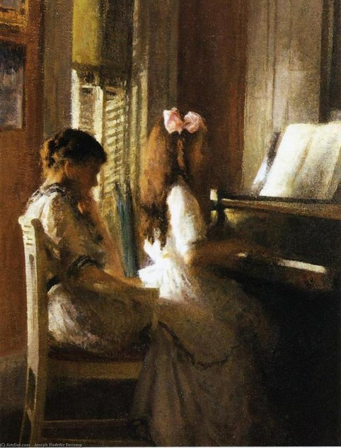 The Music Lesson — Джозеф Родефер Декамп