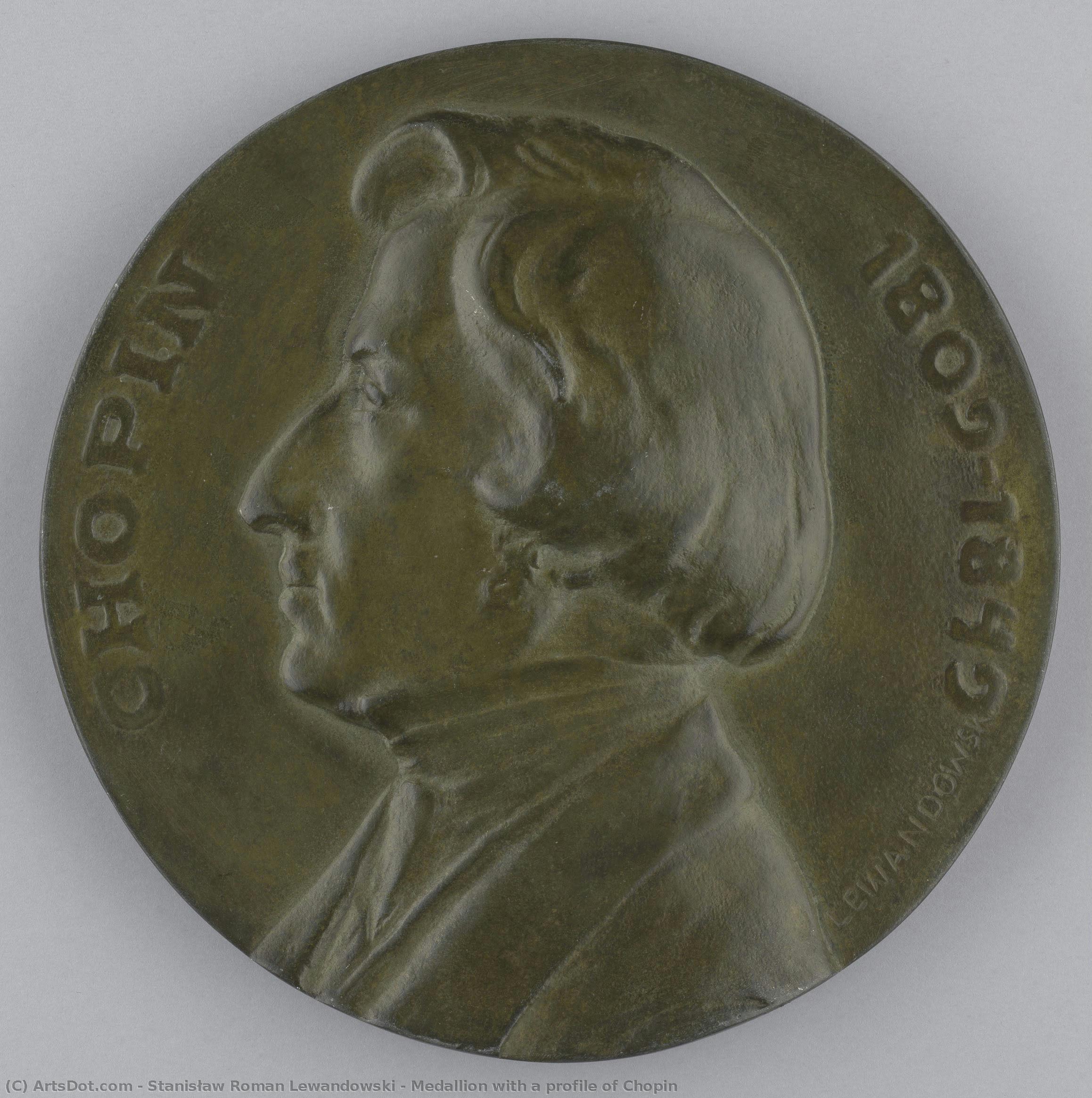 Medallion With A Profile Of Chopin — Stanisław Lewandowski