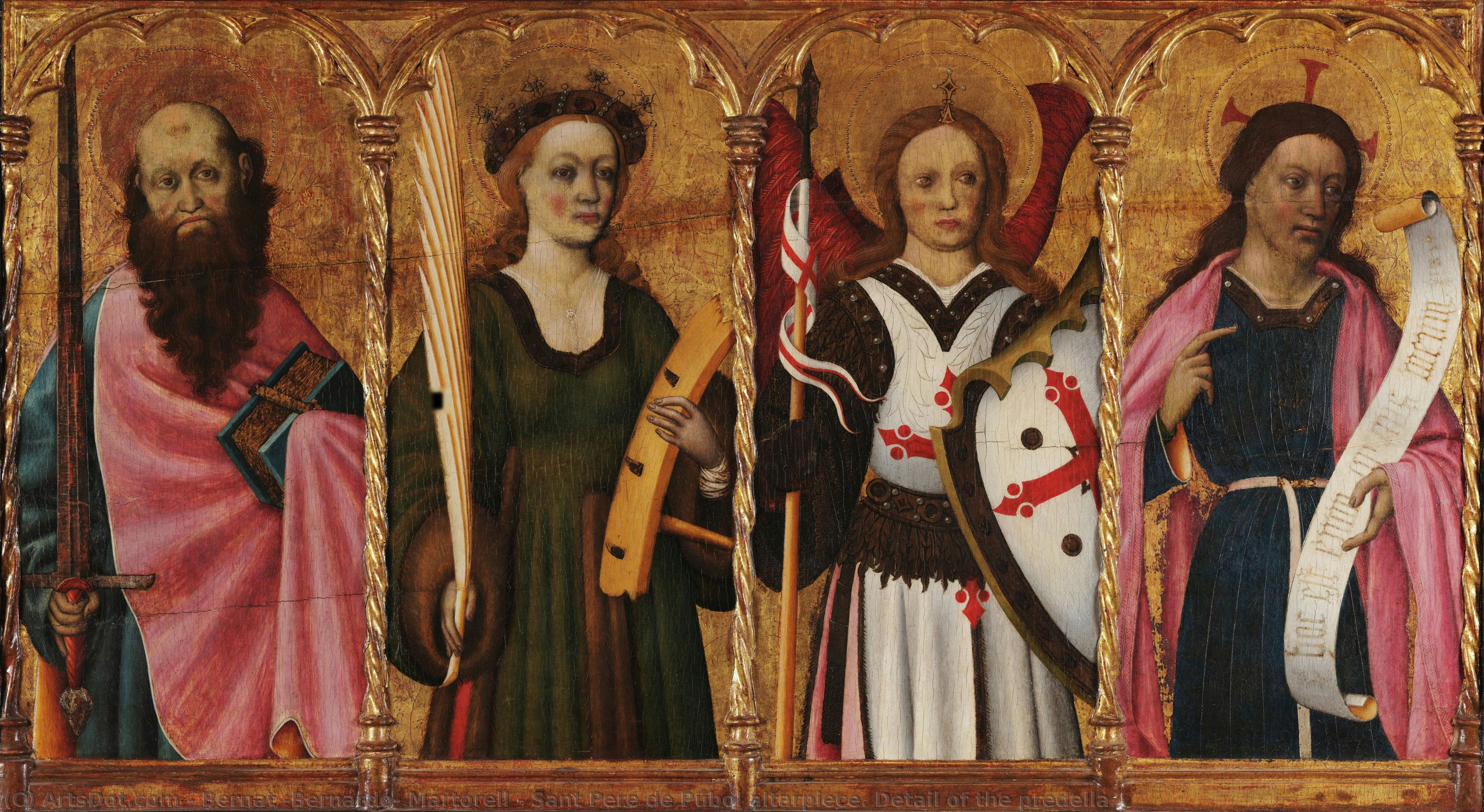 Sant Pere De Púbol Altarpiece. Detail Of The Predella — Bernat (bernardo) Martorell