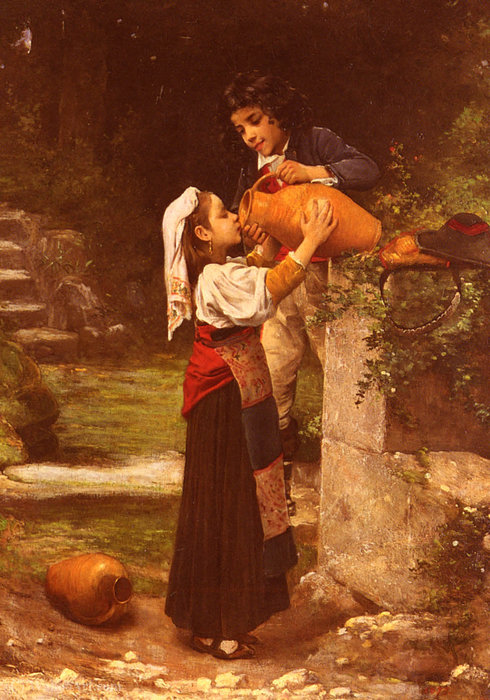 At The Spring — Charles-victor Thirion