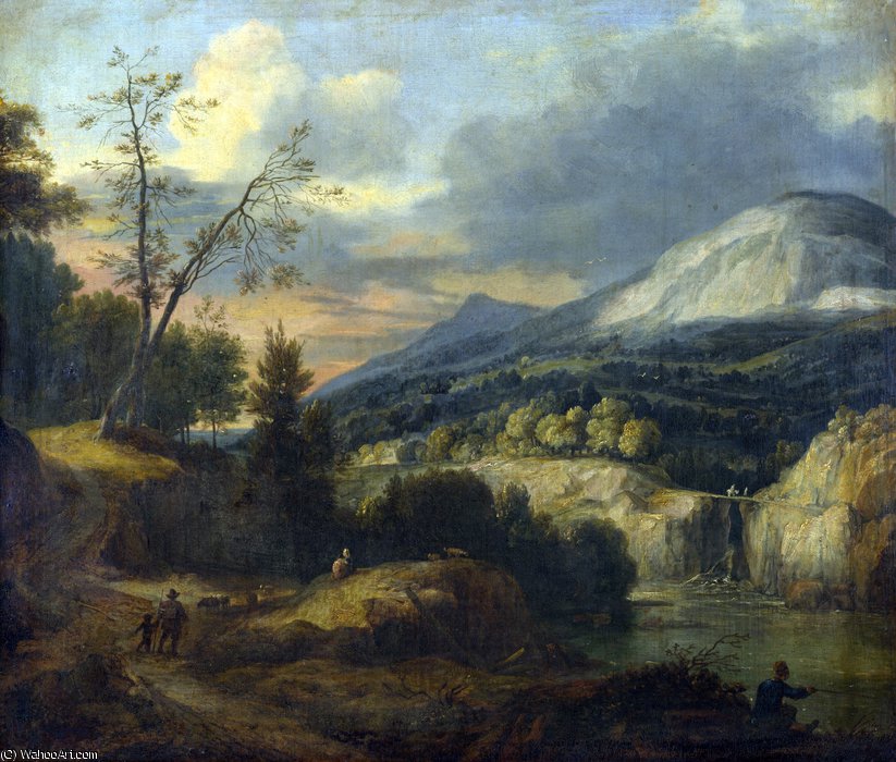 A Mountainous Landscape — Roelant Roghman