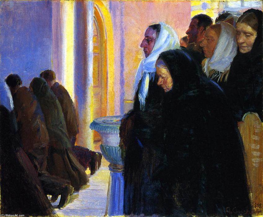 Communion In Skagens Church — Anna Kirstine Ancher