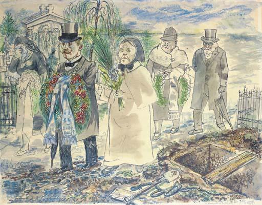 Grablegung ('he Was A Great Provider') — George Grosz