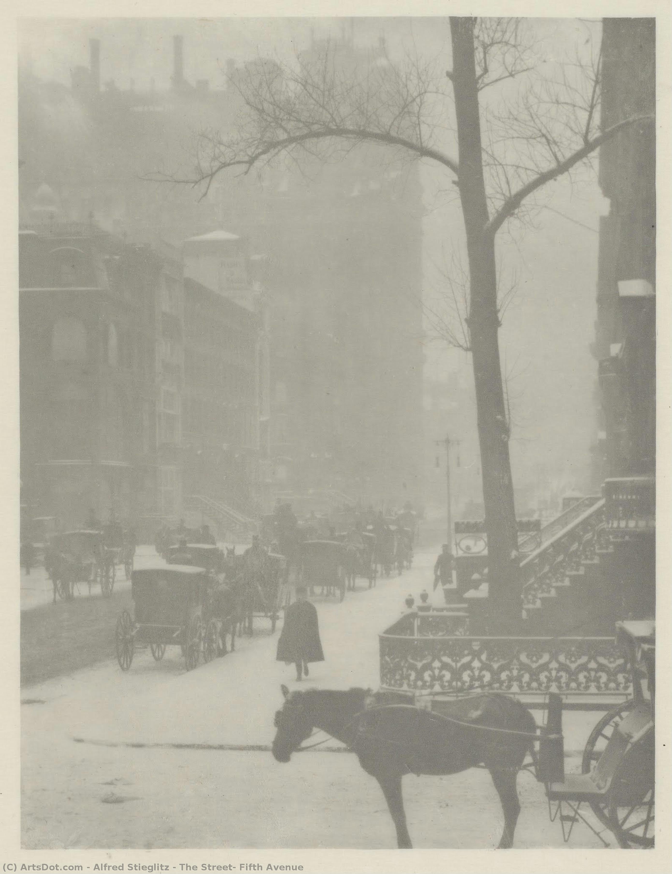 The Street, Fifth Avenue — Alfred Stieglitz
