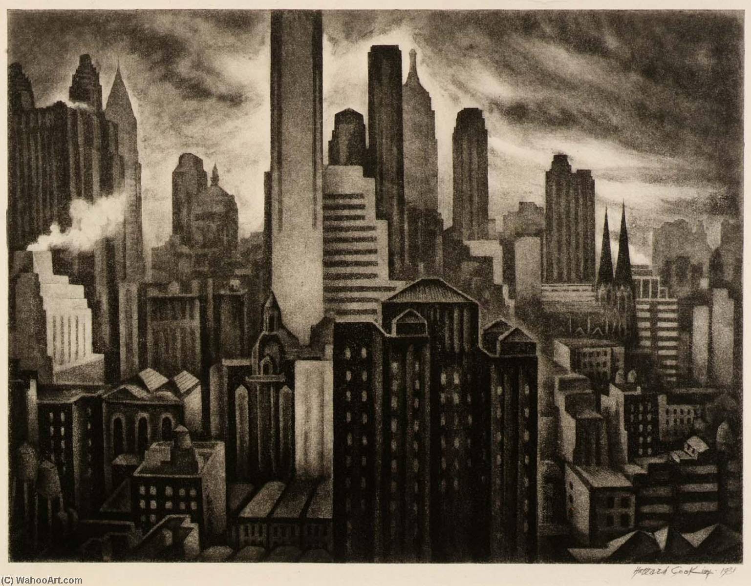 Soaring New York — Howard Cook