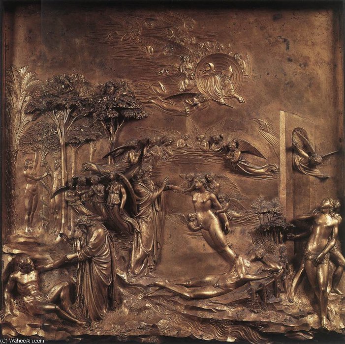 Eastern Door - The Creation Of Adam And Eve — Lorenzo Ghiberti