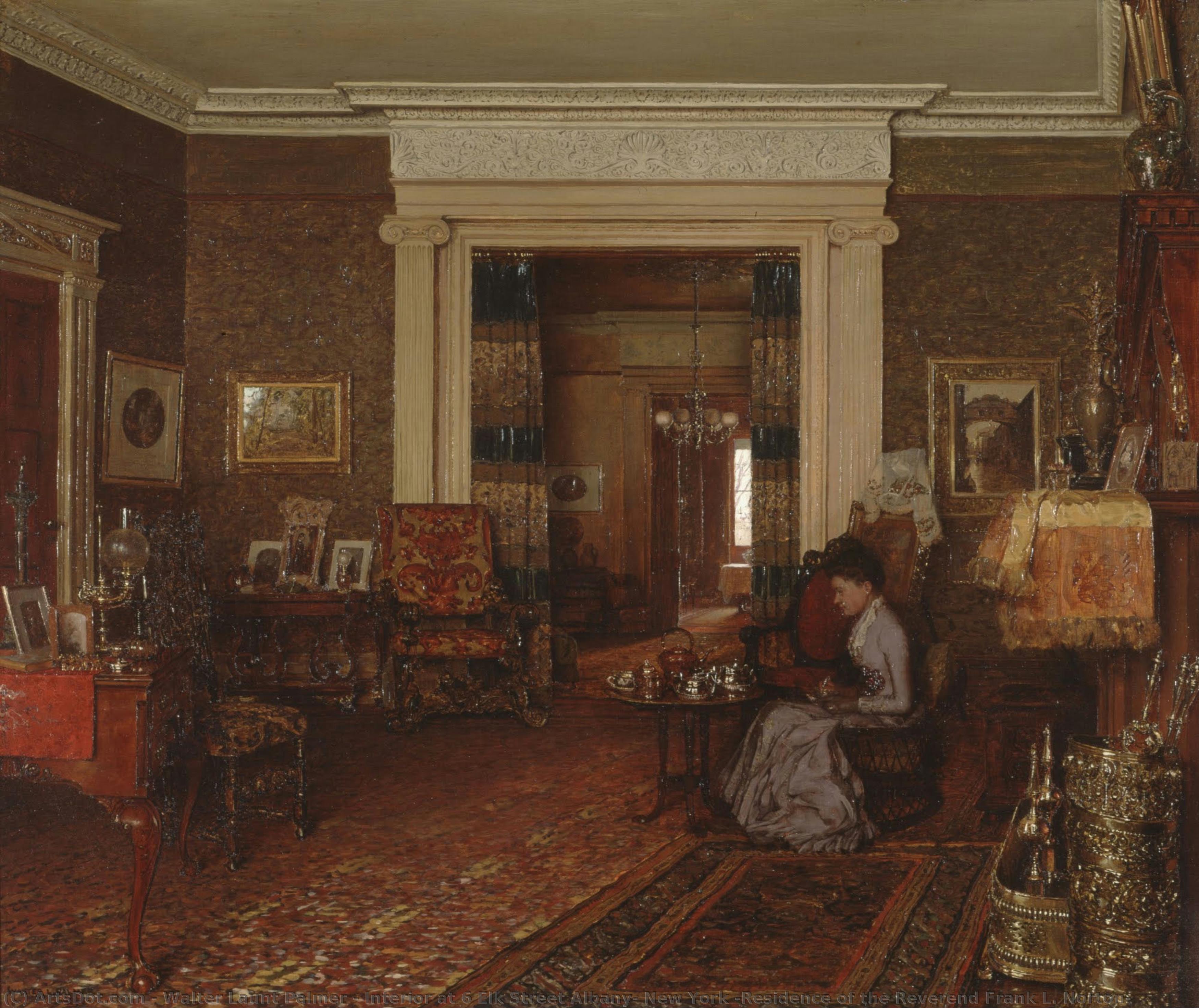 Interior At 6 Elk Street Albany, New York (residence Of The Reverend Frank L. Norton) — Valter Lont Palmer