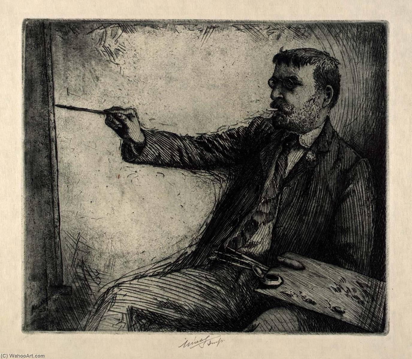 Untitled (artist Painting) — Charles Frederick William Mielatz
