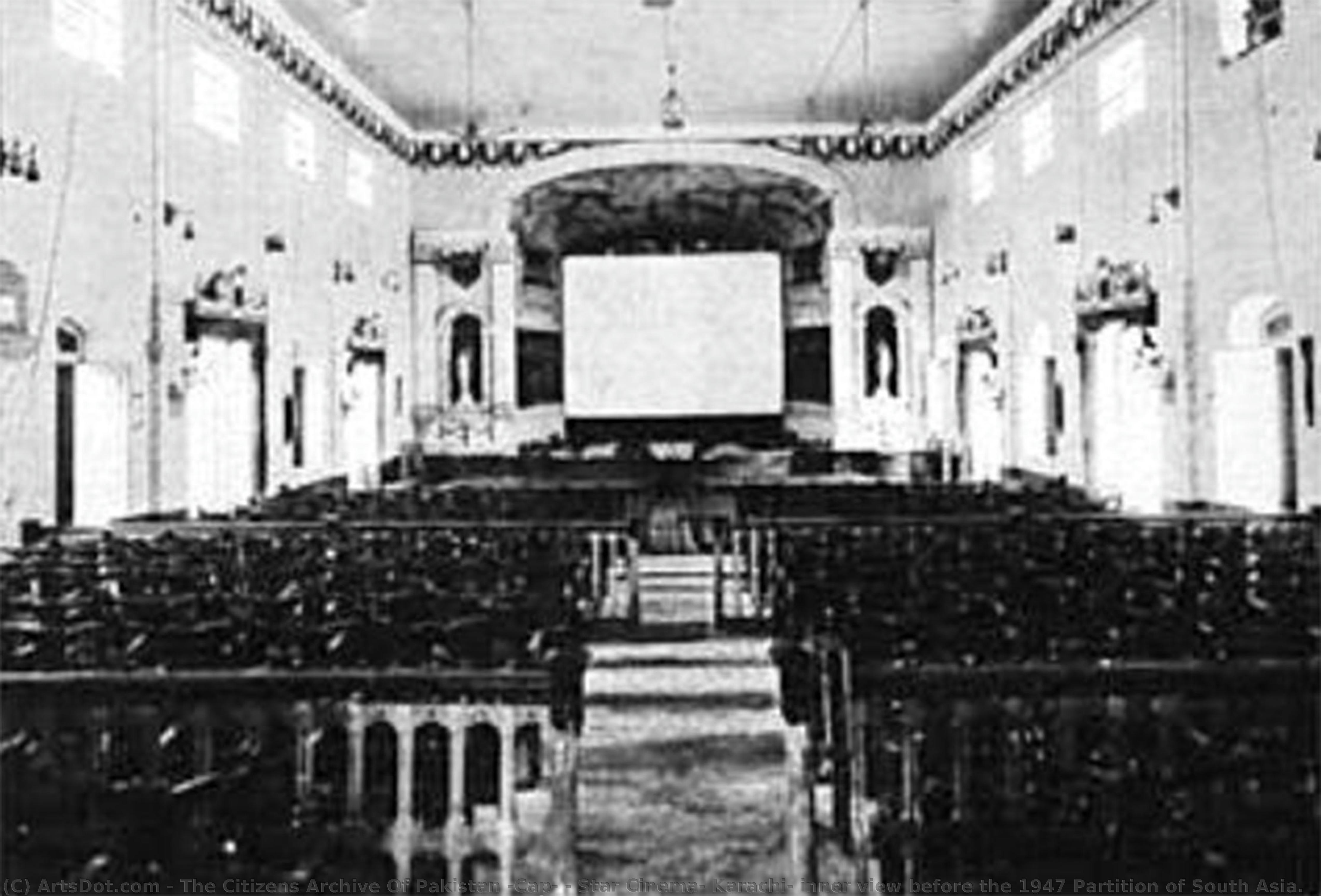 Star Cinema, Karachi- Inner View Before The 1947 Partition Of South Asia. — The Citizens Archive Of Pakistan (cap)