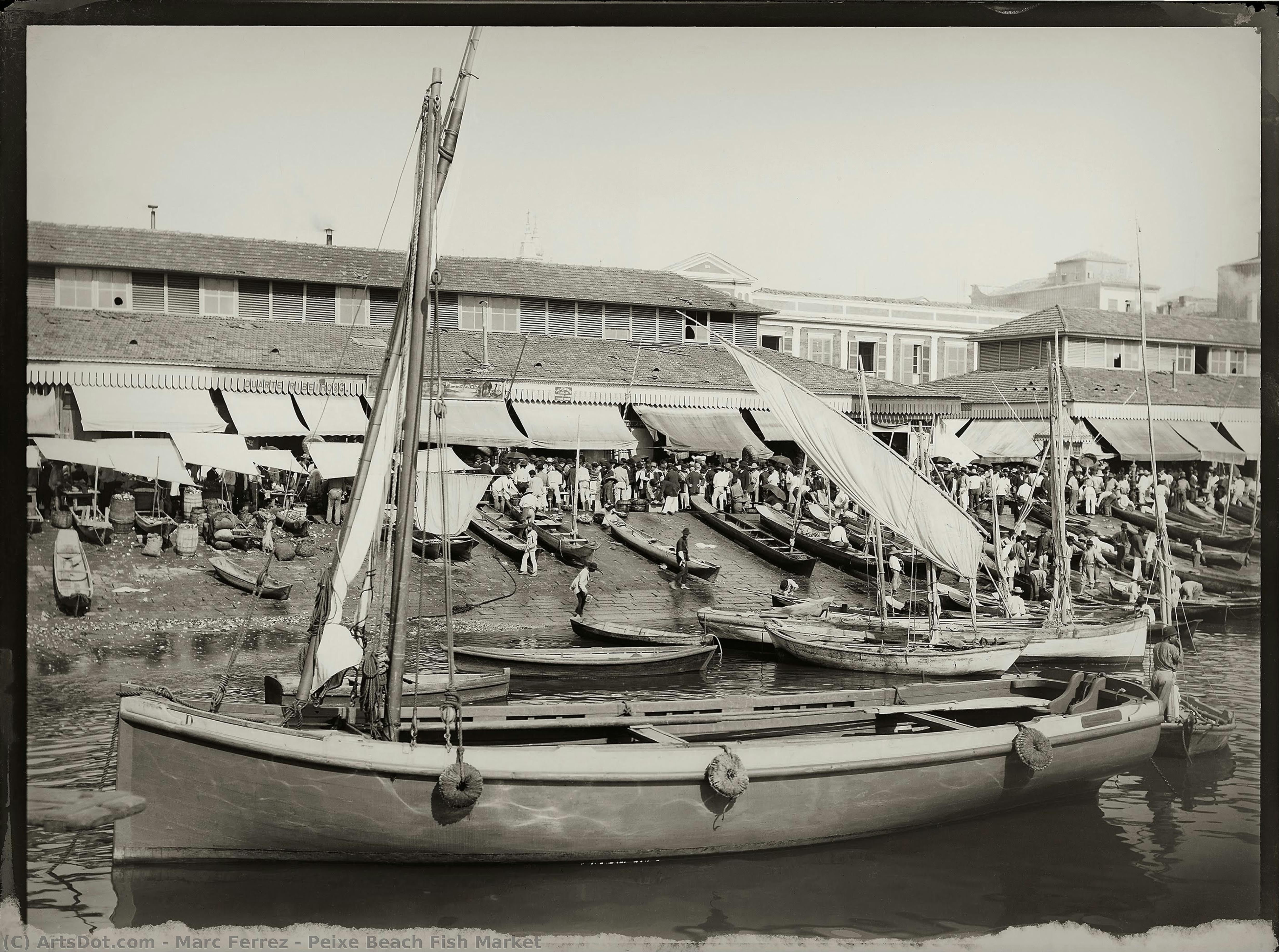 Peixe Beach Fish Market — Marc Ferrez