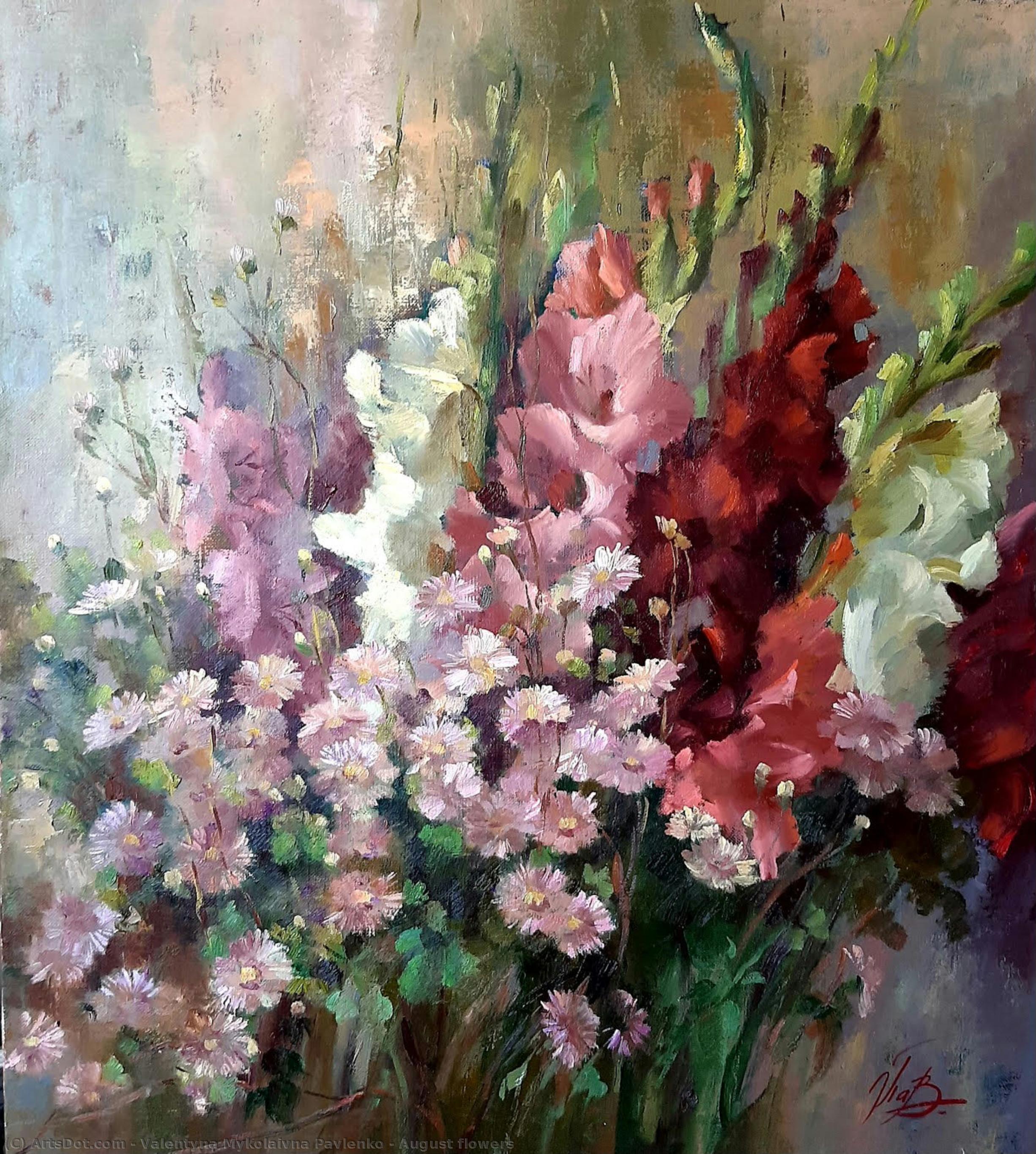 August Flowers — Valentyna Mykolaivna Pavlenko