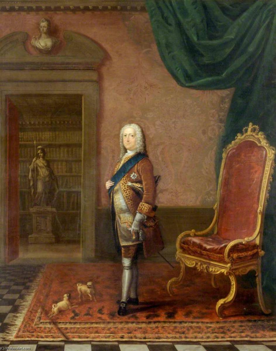 George Ii (1683–1760), In The Library Of St James's Palace — Charles Philips