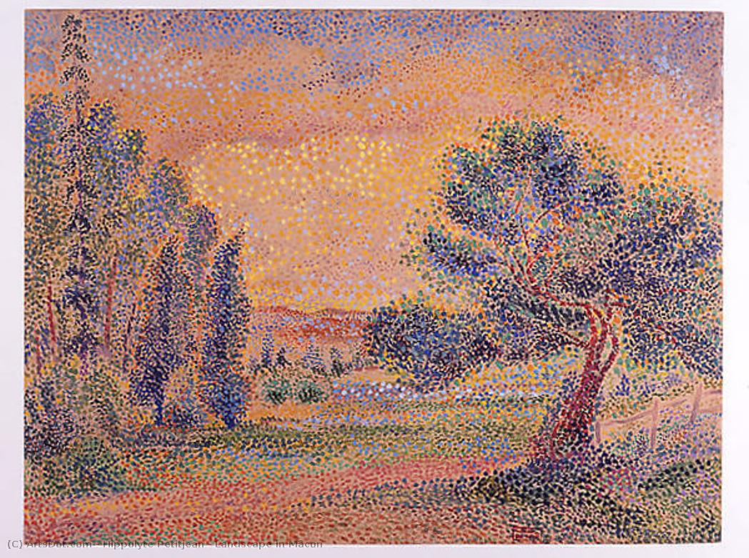 Landscape In Mâcon — Hippolyte Petitjean