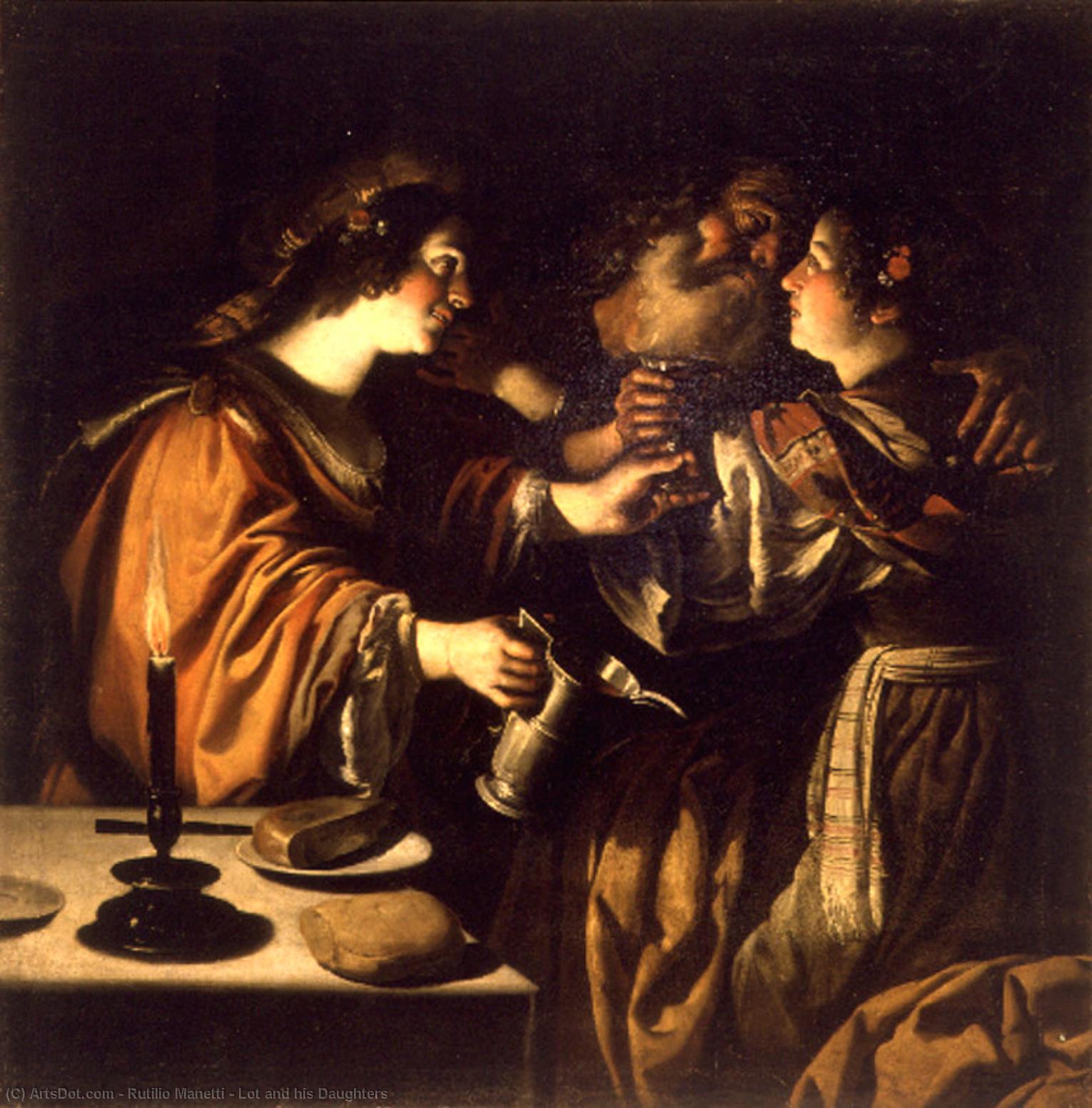Lot And His Daughters — Rutilio Manetti