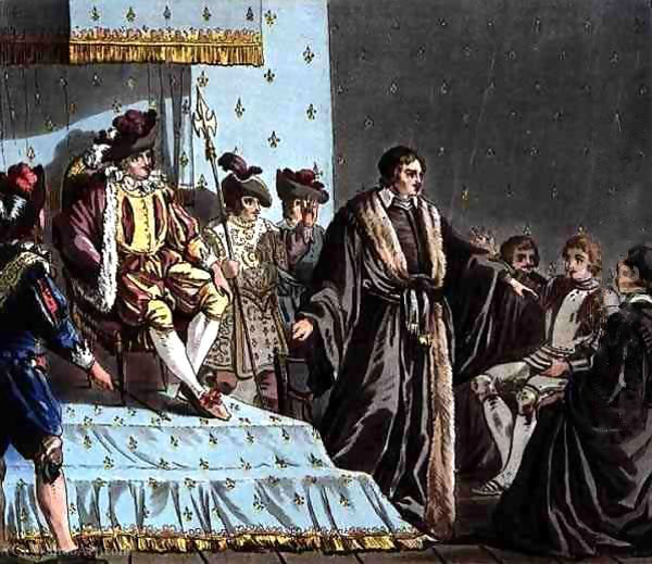 Chancellor Francois Olivier Confounds The Plots Of The Ambassador Of Ferdinand I Engraved By Jean Baptiste Morret — Ferdinand Olivier