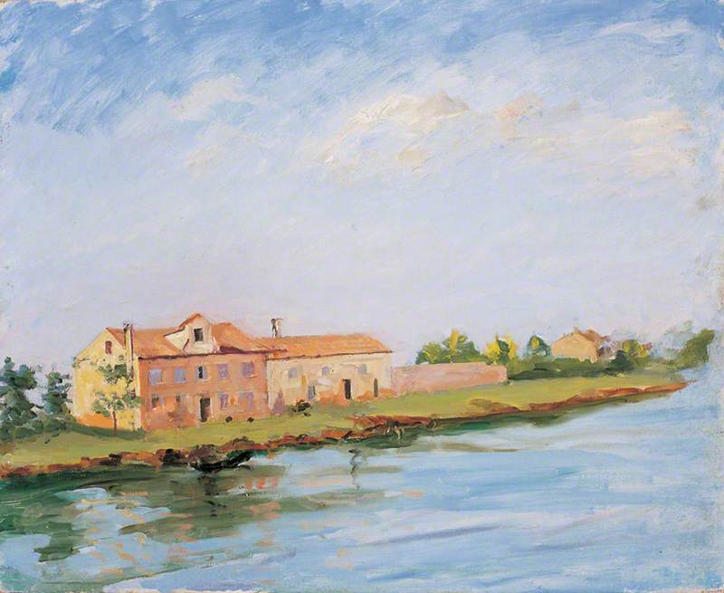 River Landscape Near Venice — Winston Spencer Churchill
